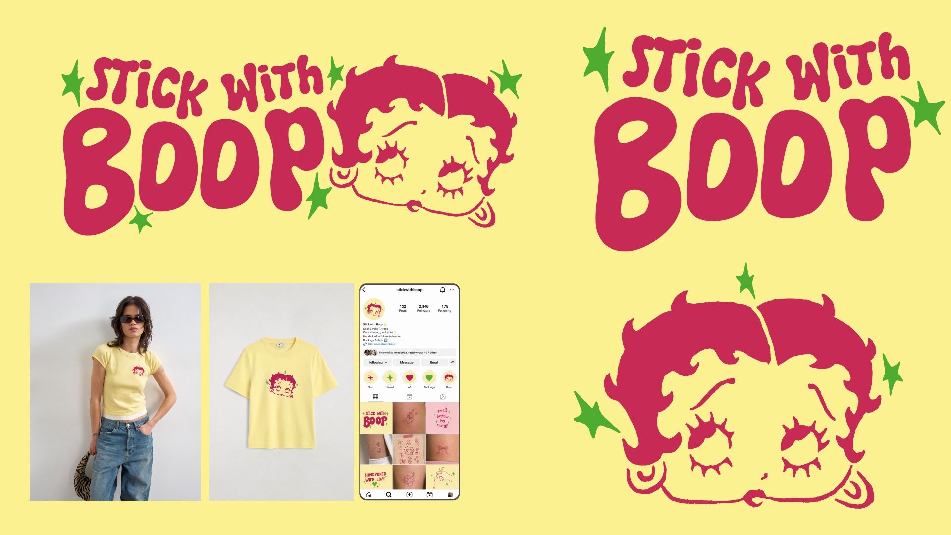 Stick With Boop Brand Board